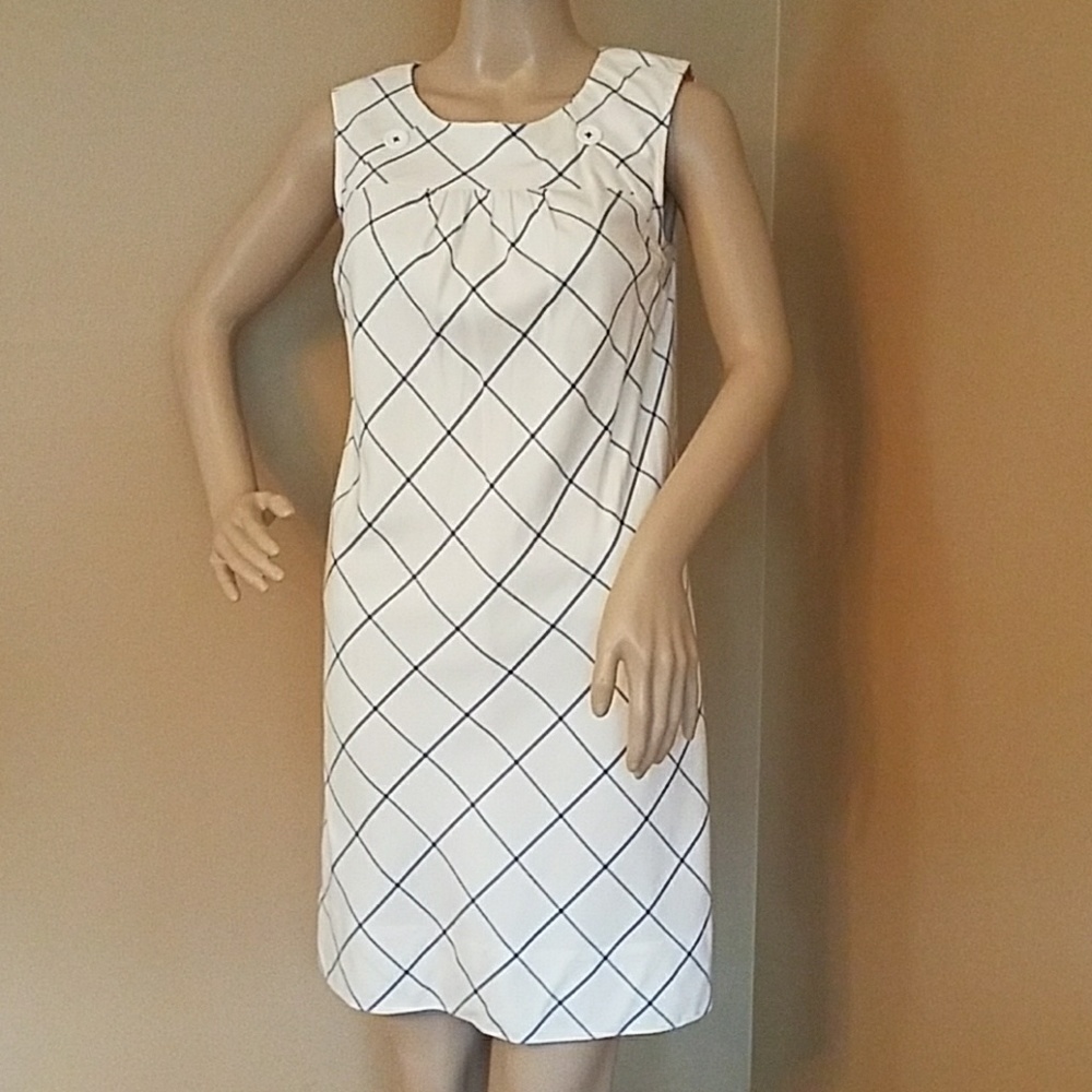 Anthropologie Maeve sleveless checkered dress